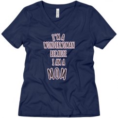 Ladies Relaxed Fit V-Neck Tee