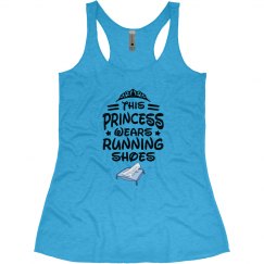 This princess wears running shoes tank