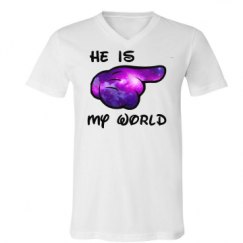 Unisex V-Neck Jersey Tee