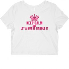 Ladies Slim Fit Crop Top Tee