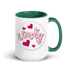 15oz Ceramic Mug with Color Inside