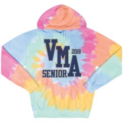 Unisex Tie-Dye Fleece Hoodie