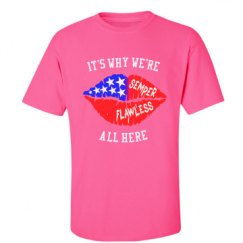 Unisex Ultra Cotton Safety Neon Crewneck Tee