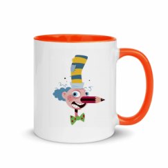 11oz Ceramic Mug with Color Inside