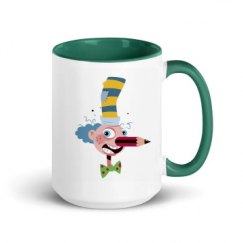 15oz Ceramic Mug with Color Inside
