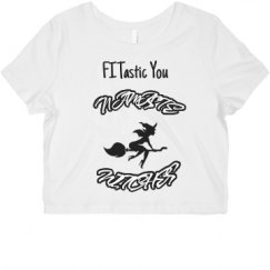 Ladies Slim Fit Crop Top Tee