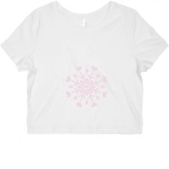 Ladies Slim Fit Crop Top Tee