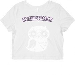 Ladies Slim Fit Crop Top Tee