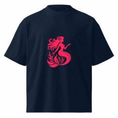 Unisex Organic Oversized High Neck T-Shirt