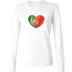 Ladies Relaxed Fit Basic Long Sleeve Tee