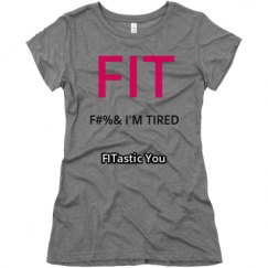 Ladies Slim Fit Super Soft Triblend Tee