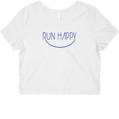 Ladies Slim Fit Crop Top Tee