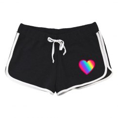 Rainbow heart Mc shorts