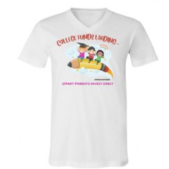Unisex V-Neck Jersey Tee
