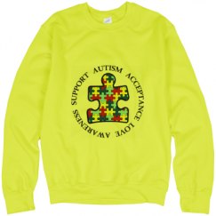 Unisex Neon Crewneck Sweatshirt