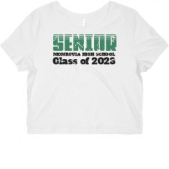 Ladies Slim Fit Crop Top Tee