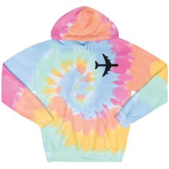 Unisex Tie-Dye Fleece Hoodie