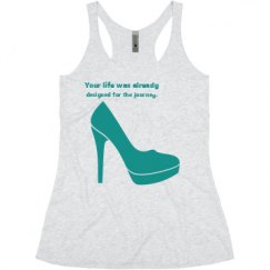 Ladies Slim Fit Super Soft Racerback Triblend Tank