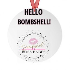 Metal Round Christmas Ornament