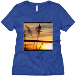 Ladies Relaxed Fit V-Neck Tee