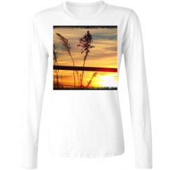 Ladies Relaxed Fit Basic Long Sleeve Tee