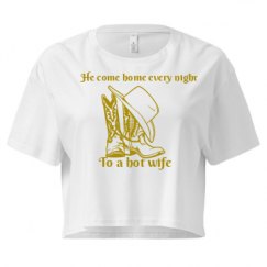 Ladies Festival Cali Crop Top Tee