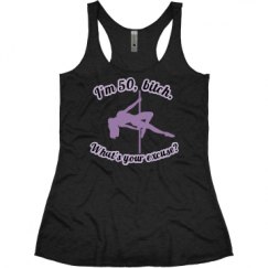 Ladies Slim Fit Super Soft Racerback Triblend Tank