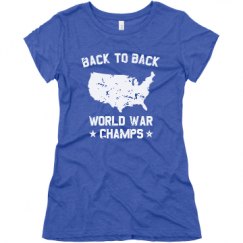 Ladies Slim Fit Super Soft Triblend Tee