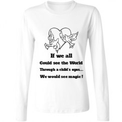 Ladies Relaxed Fit Basic Long Sleeve Tee