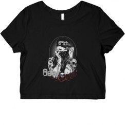 Ladies Slim Fit Crop Top Tee