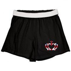 Slim Fit Cheer Shorts