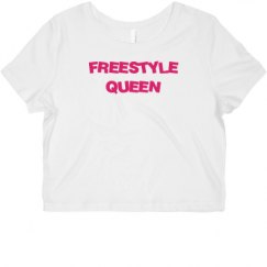 Ladies Slim Fit Crop Top Tee