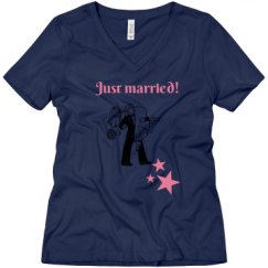 Ladies Relaxed Fit V-Neck Tee