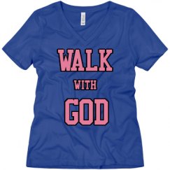 Ladies Relaxed Fit V-Neck Tee