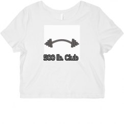 Ladies Slim Fit Crop Top Tee