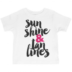 Toddler girl tan lines