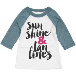 Toddler 3/4 Sleeve Raglan Tee