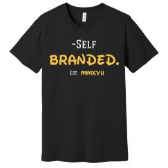 ~Self Branded Blk Tee