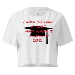 Ladies Festival Cali Crop Top Tee