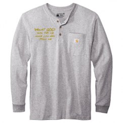 Unisex Carhartt Long Sleeve Henley Tee