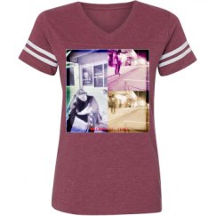 Ladies Relaxed Fit Vintage Sports Tee