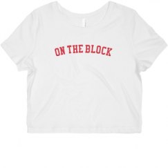 Ladies Slim Fit Crop Top Tee