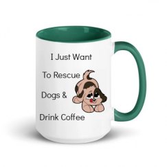 15oz Ceramic Mug with Color Inside