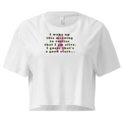 Ladies Festival Cali Crop Top Tee