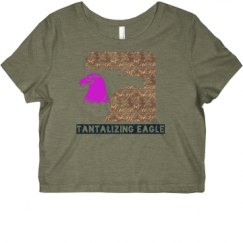 Ladies Slim Fit Crop Top Tee