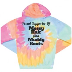 Unisex Tie-Dye Fleece Hoodie