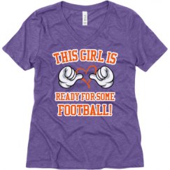 Ladies Relaxed Fit Super Soft Triblend V-Neck Tee