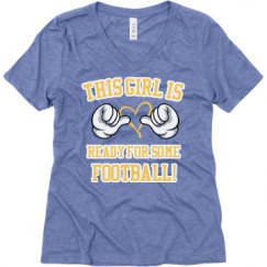 Ladies Relaxed Fit Super Soft Triblend V-Neck Tee