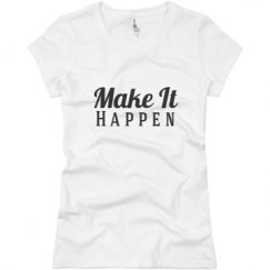 Ladies Slim Fit Basic Promo Jersey Tee