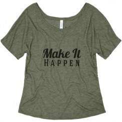 Ladies Flowy Slouchy Tee